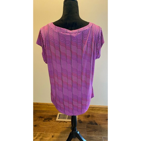 Worthington Sweater Blouse Set 2 Piece Plus Size XL Purple + Stretch Top Casual - Picture 7 of 11